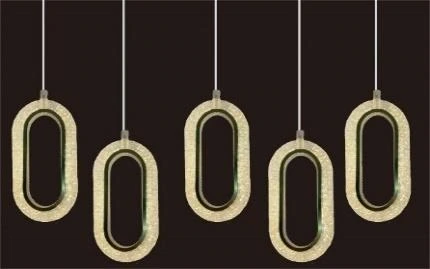 Hanging Oval Light with Led x10